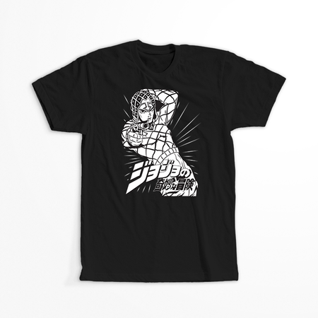 Koszulka Czarna JOJO's Bizarre Adventure - WYBIERZ KOLOR KOSZULKI I FASON