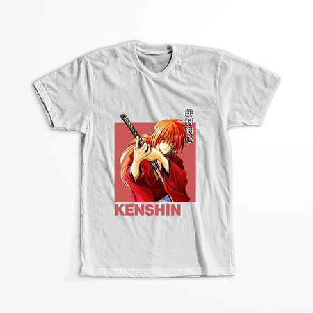 Koszulka Biała Rurouni Kenshin WYBIERZ KOLOR KOSZULKI I FASON