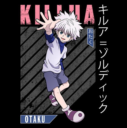 Koszulka Biała Hunter x Hunter WYBIERZ KOLOR KOSZULKI I FASON