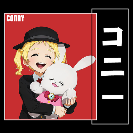 Koszulka Czarna - The Promised Neverland - WYBIERZ KOLOR KOSZULKI I FASON