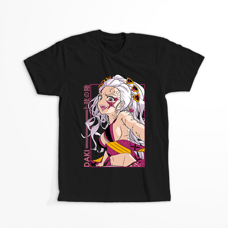 Koszulka Czarna Demon Slayer / Kimetsu no Yaiba / Miecz zabójcy demonów - WYBIERZ KOLOR KOSZULKI I FASON