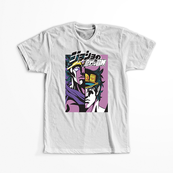 Koszulka Biała JOJO's Bizarre Adventure - WYBIERZ KOLOR KOSZULKI I FASON