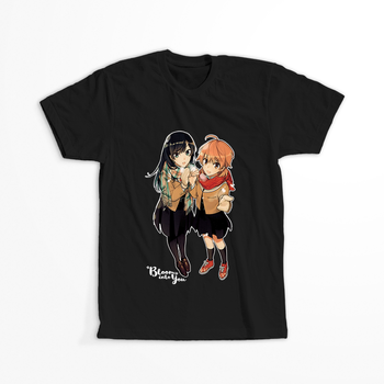 Koszulka Czarna Bloom Into You WYBIERZ KOLOR KOSZULKI I FASON