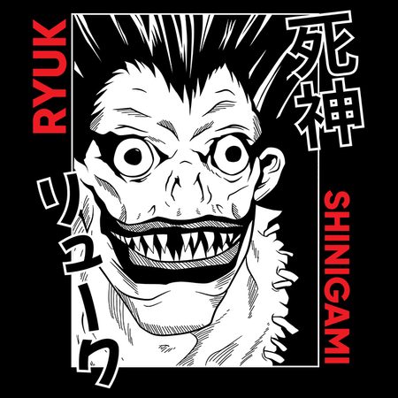 Koszulka Czarna Death Note - WYBIERZ KOLOR KOSZULKI I FASON