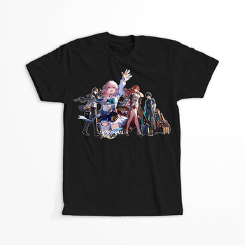 Koszulka Czarna - Honkai Star Rail  - WYBIERZ KOLOR KOSZULKI I FASON