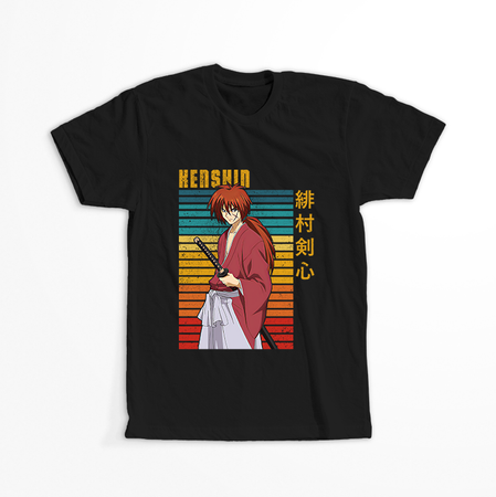 Koszulka Czarna Rurouni Kenshin WYBIERZ KOLOR KOSZULKI I FASON