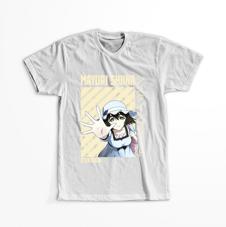 Koszulka Biała - Steins;Gate - WYBIERZ KOLOR KOSZULKI I FASON