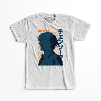 Koszulka Biała Chainsaw Man WYBIERZ KOLOR KOSZULKI I FASON