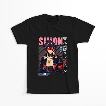 Koszulka Czarna Tengen Toppa Gurren Lagann - WYBIERZ KOLOR KOSZULKI I FASON
