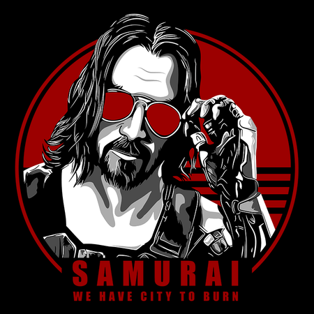 Koszulka Biała Cyberpunk Edgerunners - WYBIERZ KOLOR KOSZULKI I FASON