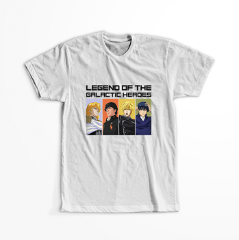 Koszulka Biała Legend of the Galactic Heros - WYBIERZ KOLOR KOSZULKI I FASON