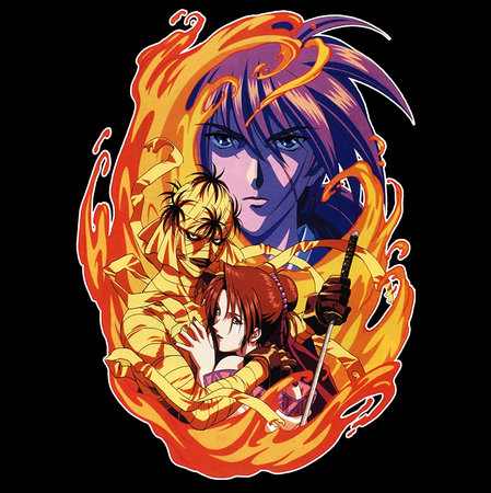 Koszulka Biała Rurouni Kenshin WYBIERZ KOLOR KOSZULKI I FASON