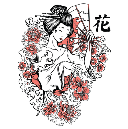 Koszulka Gejsza WYBIERZ KOLOR KOSZULKI I FASON