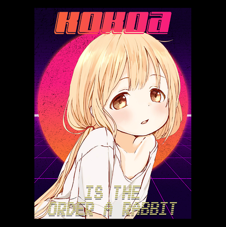 Koszulka Czarna - Is the Order a Rabbit?  - WYBIERZ KOLOR KOSZULKI I FASON