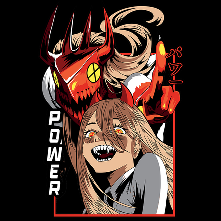 Koszulka Biała Chainsaw Man WYBIERZ KOLOR KOSZULKI I FASON