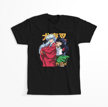 Koszulka Czarna - InuYasha - WYBIERZ KOLOR KOSZULKI I FASON