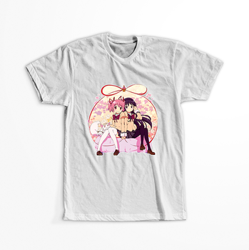 Koszulka Biała - Puella Magi Madoka Magica - WYBIERZ KOLOR KOSZULKI I FASON