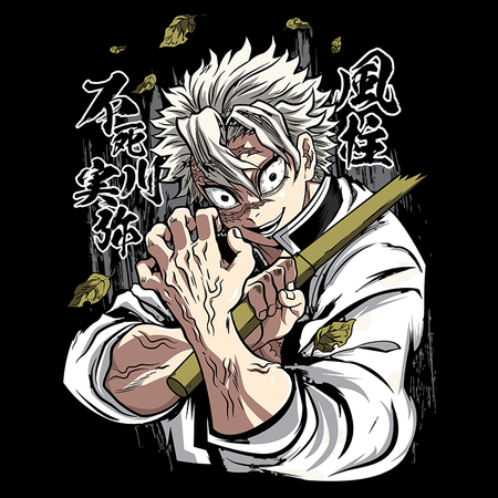 Koszulka Czarna Demon Slayer / Kimetsu no Yaiba / Miecz zabójcy demonów - WYBIERZ KOLOR KOSZULKI I FASON