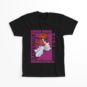 Koszulka Czarna Rurouni Kenshin WYBIERZ KOLOR KOSZULKI I FASON