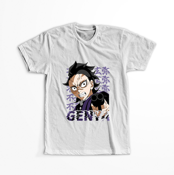 Koszulka Biała Demon Slayer / Kimetsu no Yaiba / Miecz zabójcy demonów - WYBIERZ KOLOR KOSZULKI I FASON