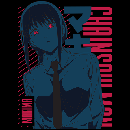 Koszulka Biała Chainsaw Man WYBIERZ KOLOR KOSZULKI I FASON