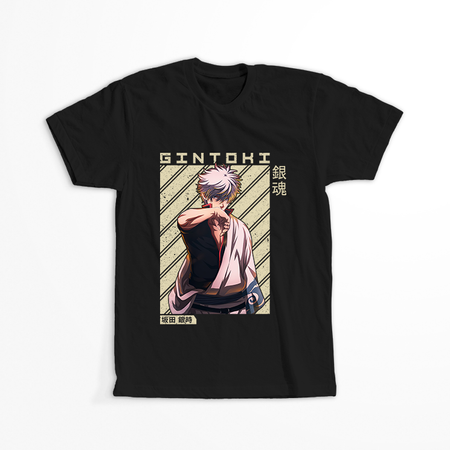 Koszulka Czarna Gintama WYBIERZ KOLOR KOSZULKI I FASON