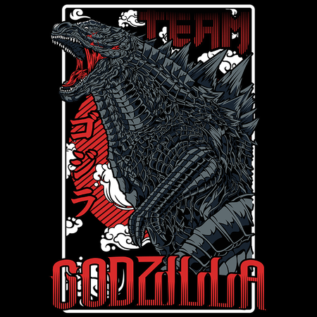 Koszulka Biała - Godzilla - WYBIERZ KOLOR KOSZULKI I FASON