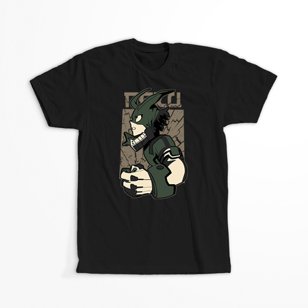 Koszulka Czarna My Hero Academia / Akademia bohaterów - WYBIERZ KOLOR KOSZULKI I FASON