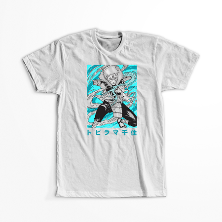 Koszulka Biała Naruto / Boruto - WYBIERZ KOLOR KOSZULKI I FASON