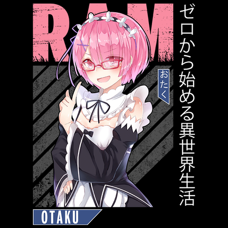 Koszulka Biała Re:Zero - WYBIERZ KOLOR KOSZULKI I FASON