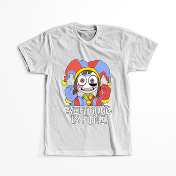 Koszulka Biała The Amazing Digital Circus / Obłędny Cyfrowy Cyrk - WYBIERZ KOLOR KOSZULKI I FASON