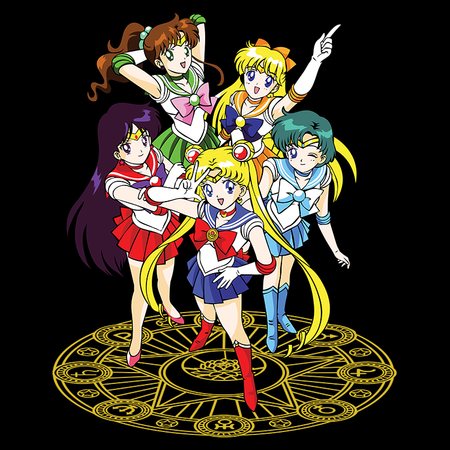 Koszulka Biała - Czarodziejka z księżyca / Sailor Moon - WYBIERZ KOLOR KOSZULKI I FASON