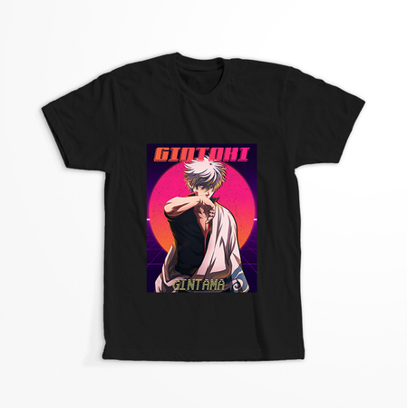Koszulka Czarna Gintama WYBIERZ KOLOR KOSZULKI I FASON