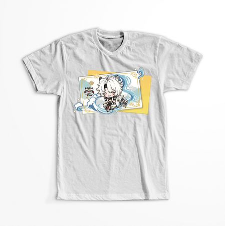 Koszulka Biała Wuthering Waves - WYBIERZ FASON I KOLOR KOSZULKI 