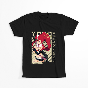 Koszulka Czarna Tengen Toppa Gurren Lagann - WYBIERZ KOLOR KOSZULKI I FASON