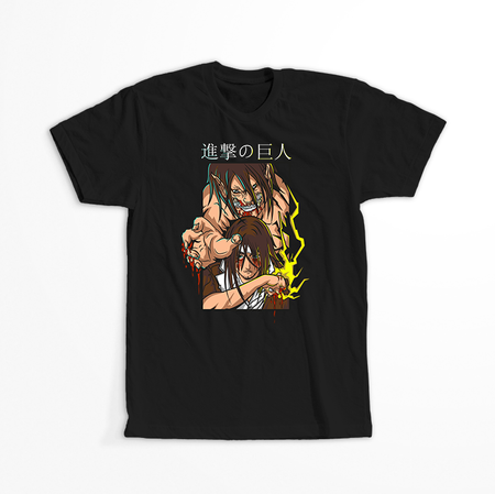 Koszulka Czarna Attack on titan WYBIERZ KOLOR KOSZULKI I FASON