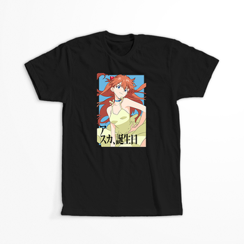 Koszulka Czarna Neon Genesis Evangelion - WYBIERZ KOLOR KOSZULKI I FASON