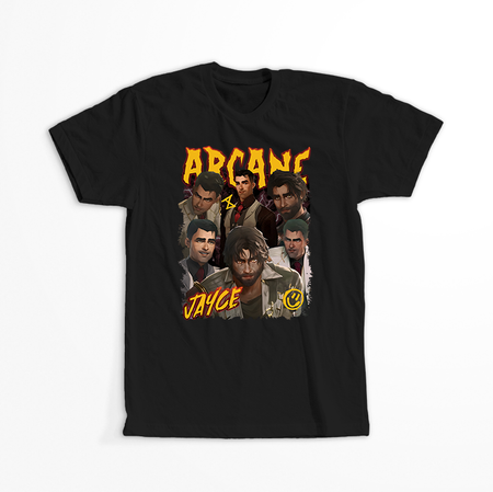 Koszulka Czarna - League of Legends & Arcane - WYBIERZ KOLOR KOSZULKI I FASON