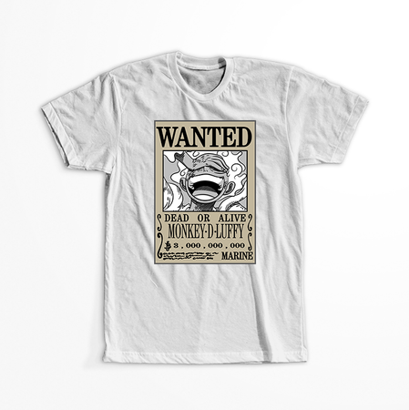 Koszulka Biała One Piece - WYBIERZ KOLOR KOSZULKI I FASON