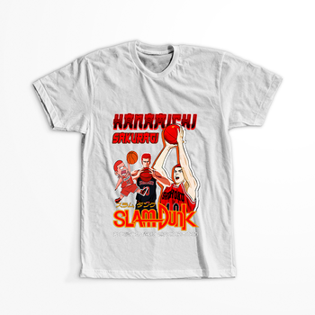Koszulka Biała Slam Dunk WYBIERZ KOLOR KOSZULKI I FASON