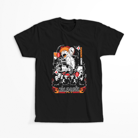 Koszulka Czarna Bleach - WYBIERZ KOLOR KOSZULKI I FASON
