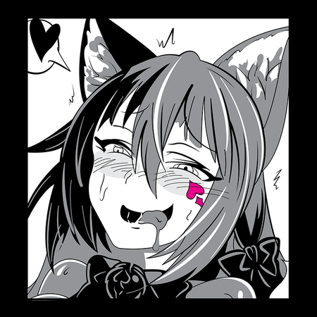 Koszulka Czarna - Hentai Ahegao  - WYBIERZ KOLOR KOSZULKI I FASON