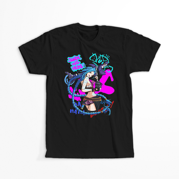 Koszulka Czarna - League of Legends & Arcane - WYBIERZ KOLOR KOSZULKI I FASON