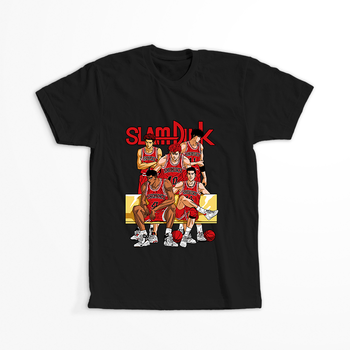 Koszulka Czarna Slam Dunk WYBIERZ KOLOR KOSZULKI I FASON