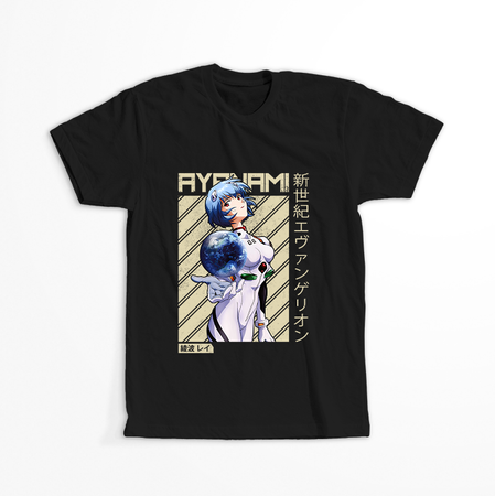 Koszulka Czarna Neon Genesis Evangelion - WYBIERZ KOLOR KOSZULKI I FASON