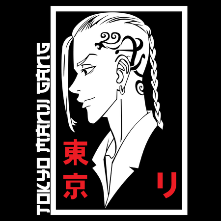 Koszulka Czarna Tokyo Revengers WYBIERZ KOLOR KOSZULKI I FASON