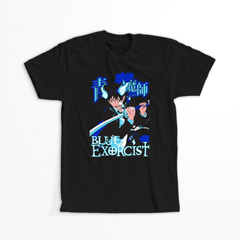 Koszulka Czarna Ao No Exorcist / Blue Exorcist - WYBIERZ KOLOR KOSZULKI I FASON