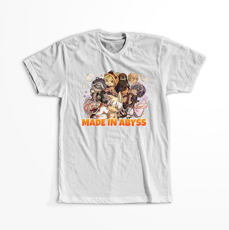 Koszulka Biała Made in Abyss - WYBIERZ KOLOR KOSZULKI I FASON