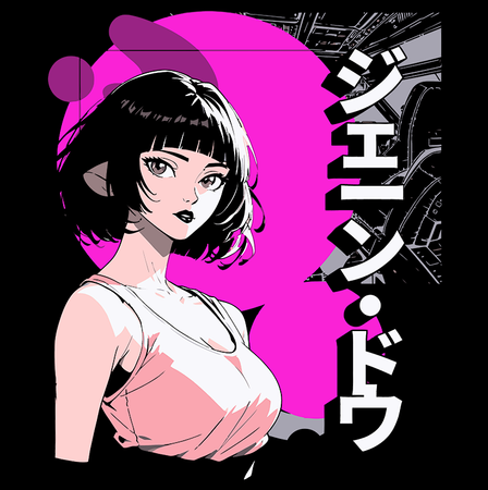 Koszulka Czarna - Zenless Zone Zero - WYBIERZ KOLOR KOSZULKI I FASON