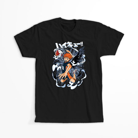 Koszulka Czarna - Haikyuu!!  - WYBIERZ KOLOR KOSZULKI I FASON